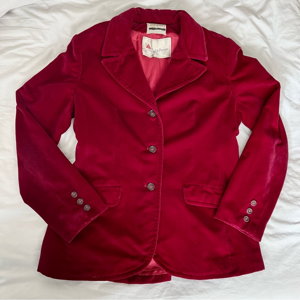 Disneyland Park Cast Member Vintage Velveteen Blazer